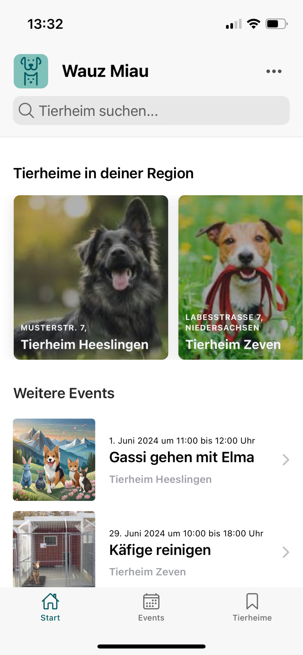 Tierhilfe leicht gemacht – Die Tierheim-App WauzMiau - Website