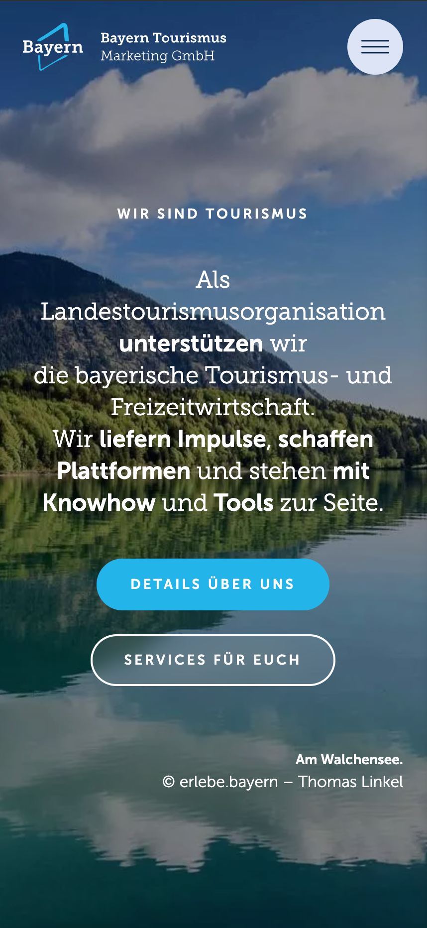 Bayern Tourismus - Website