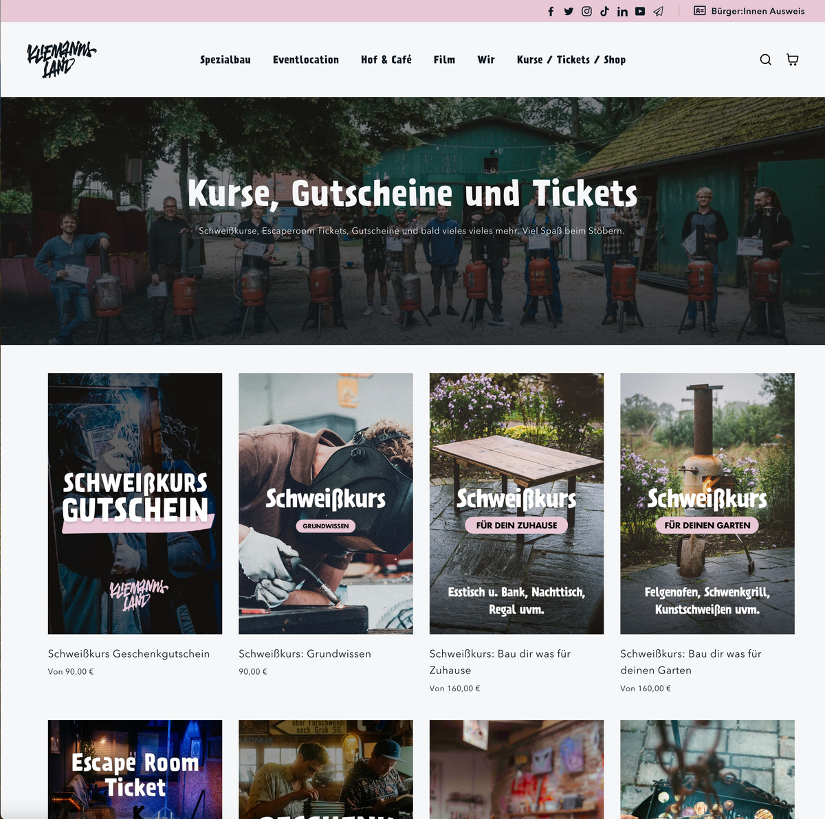 Kliemannsland - Website