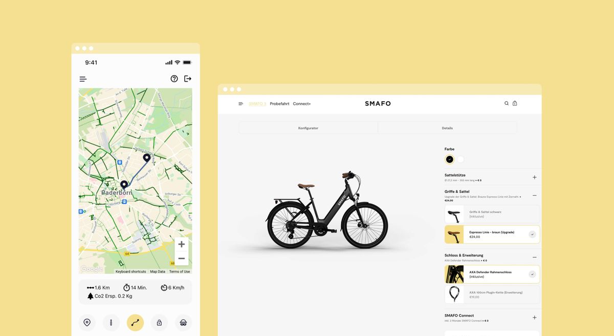 Die App für dein Smafo E-Bike: Die SMAFO Connect App